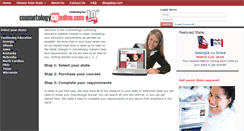 Desktop Screenshot of cosmetologyceonline.com